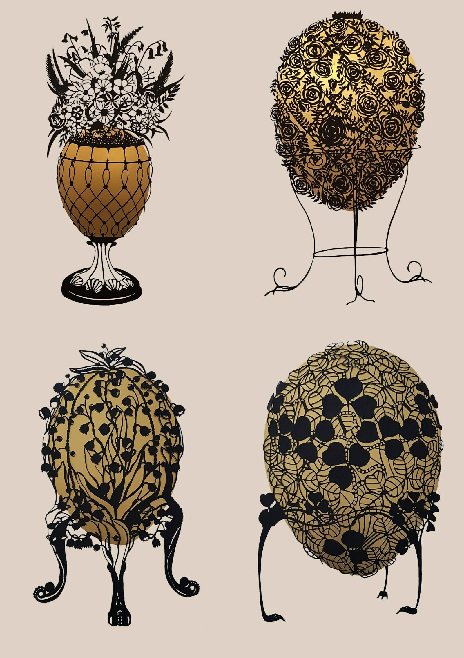 Golden Eggs Karen Cotting Illustration